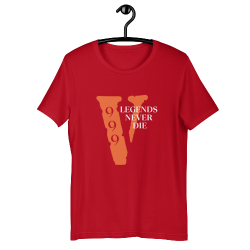 Vlone 999 Legends Never Die Red T-Shirt